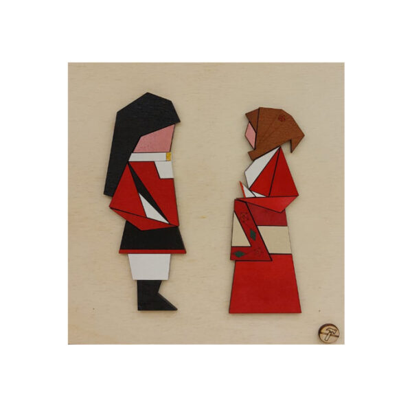 quandretto in legno copia di fonni in costume