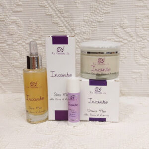 Prodotti cosmetici viso alla bava di lumaca Incanto