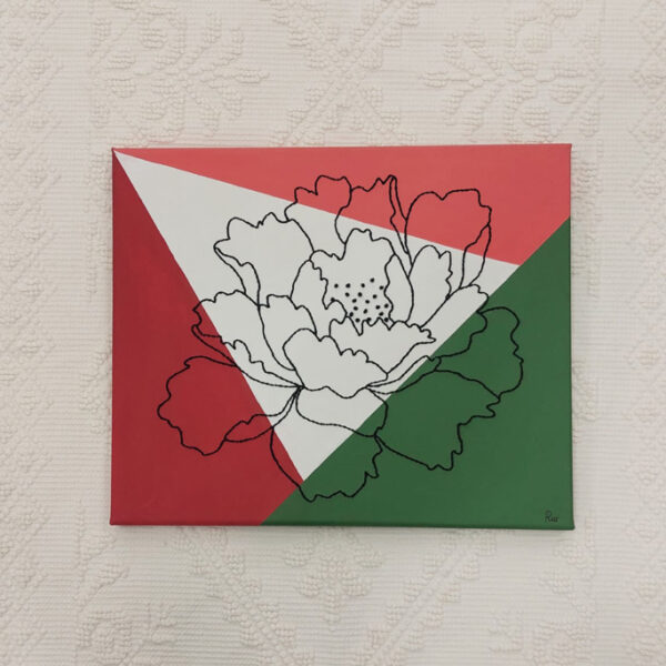 Quadro nives rosa e monte